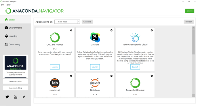 Anaconda Navigator