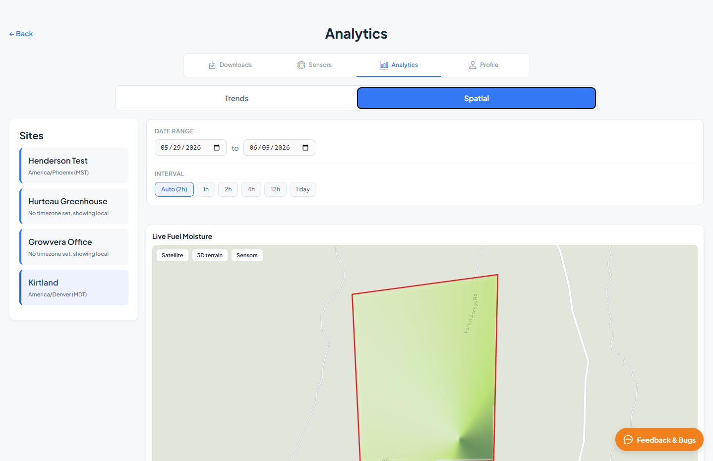 Spatial kriging